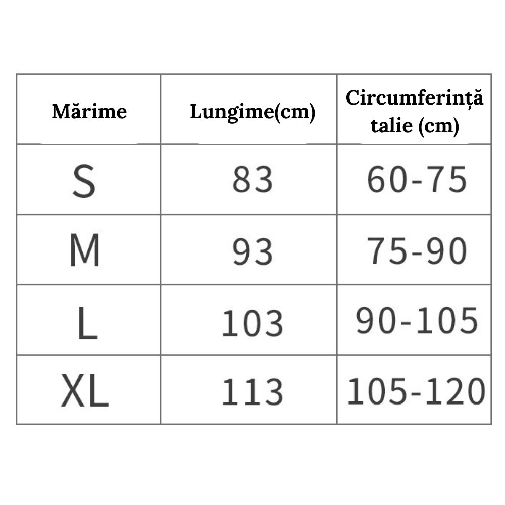 Centura Compresie Lombara Dubla cu Fir de Cupru CuproSmart®, Reglabila, 4 Bare de sprijin - Cuprosmart