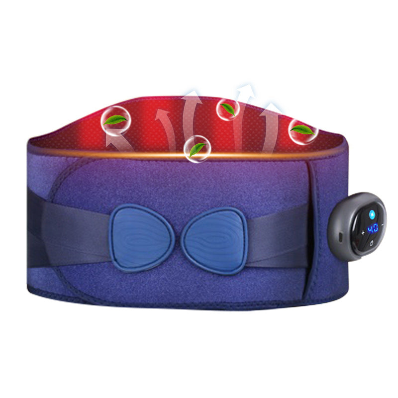 Centura lombara, cu incalzire termica si masaj Albastru - Cuprosmart